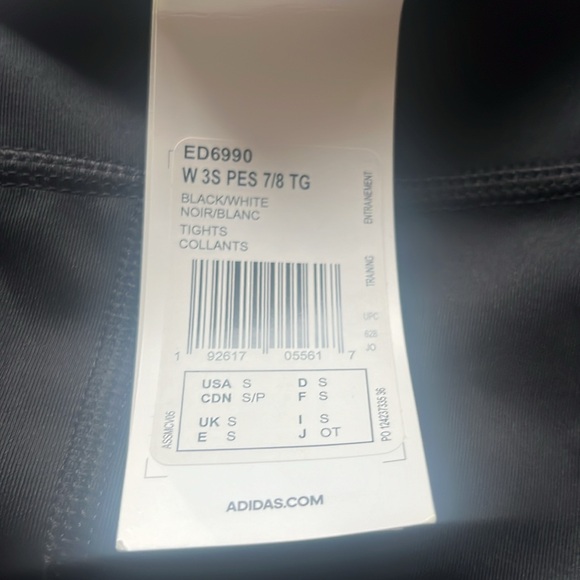 Adidas black leggings size small - Picture 6 of 7